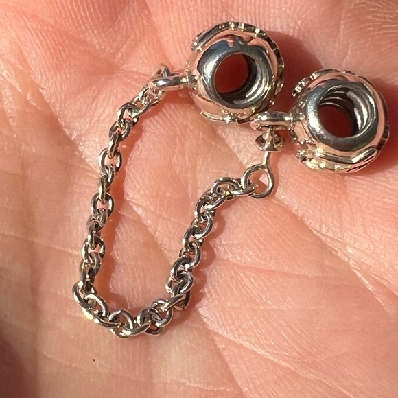 Pandora family forever ties safety charm sterling silver bead - Picture 4 of 9